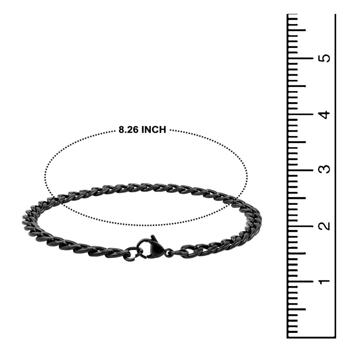 Nakabh Men's Bracelet Black 20 Cm | NAK-2202704