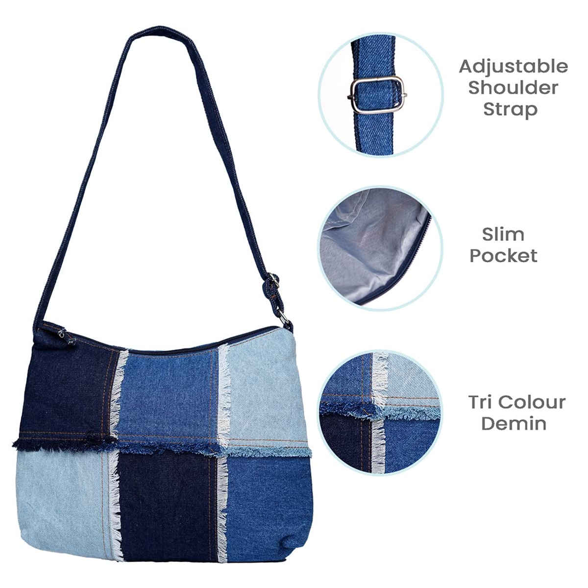 The Purani Jeans Square Denim Tote Bag