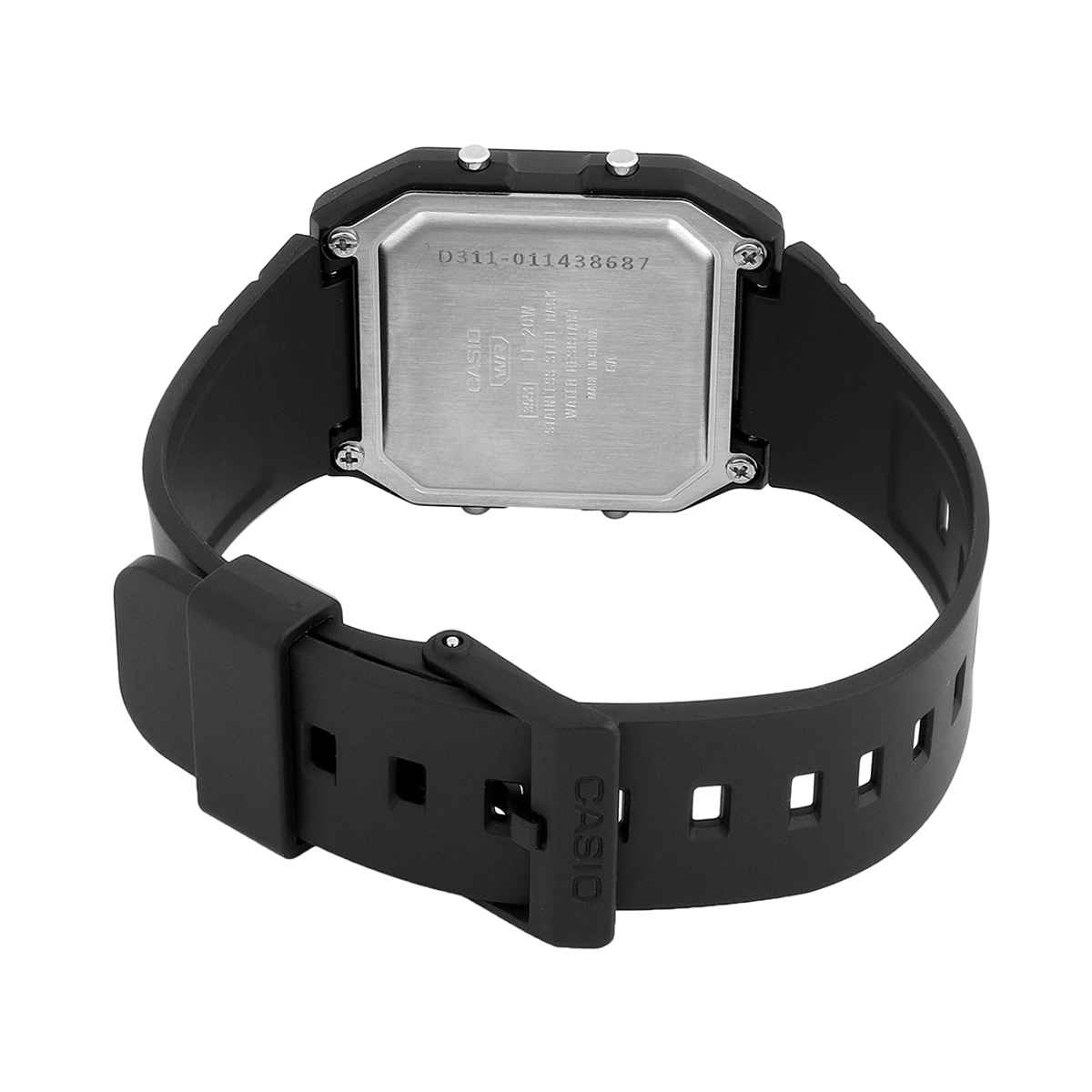 Casio Unisex Resin Digital Black Dial Watch | Lf-20W-1Adf | Black Band