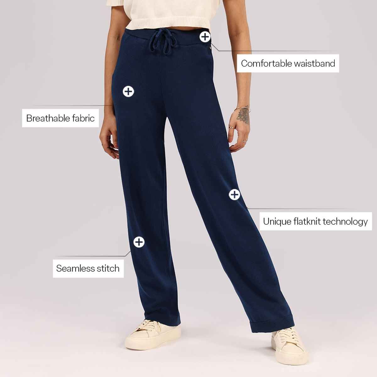 Blissclub Women's Move All Day Pants - Comfort Blend Navy | M