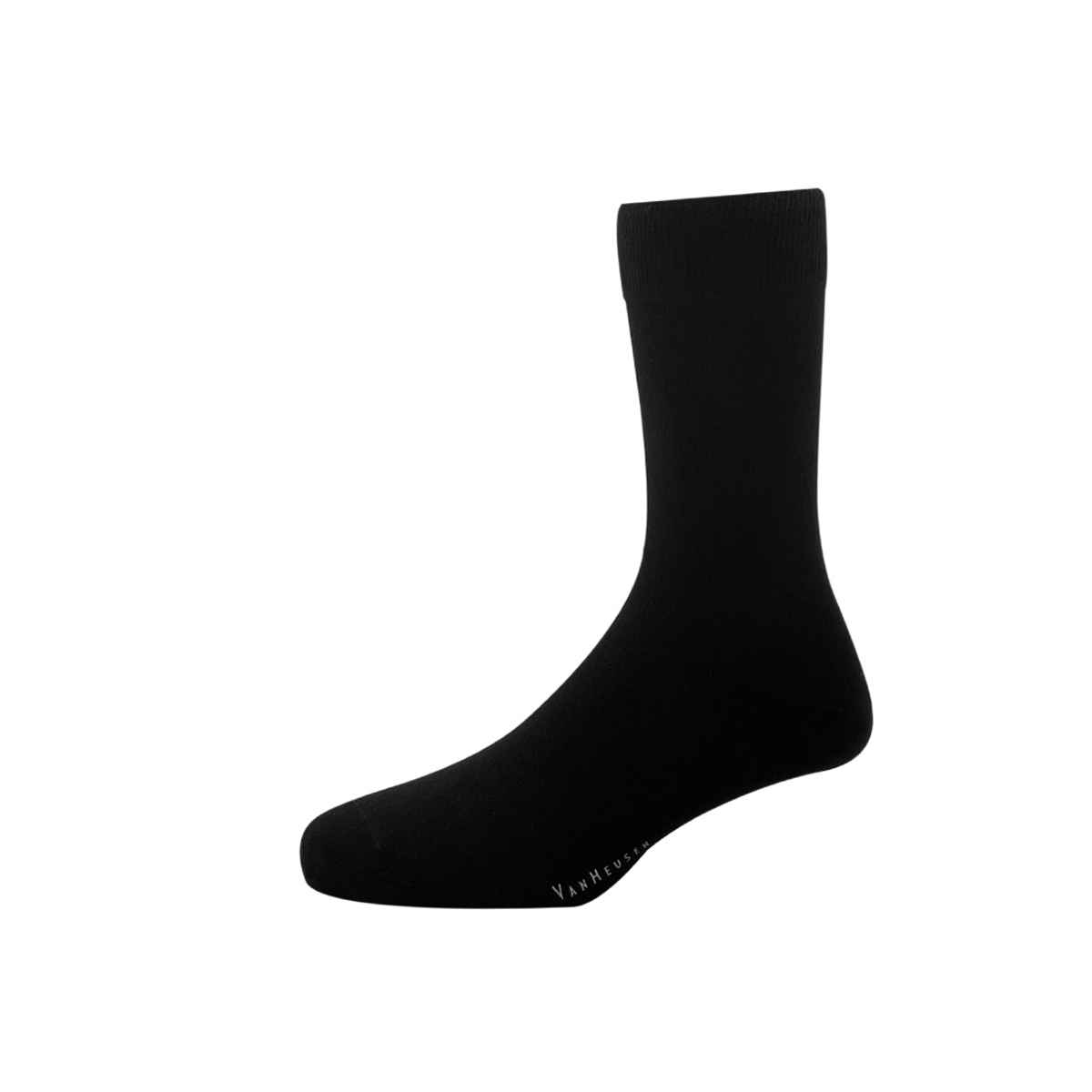 Van Heusen Men's Solid 70% Cotton, 24% Nylon, 4% Rubber, and 2% Spandex Socks | Assorted