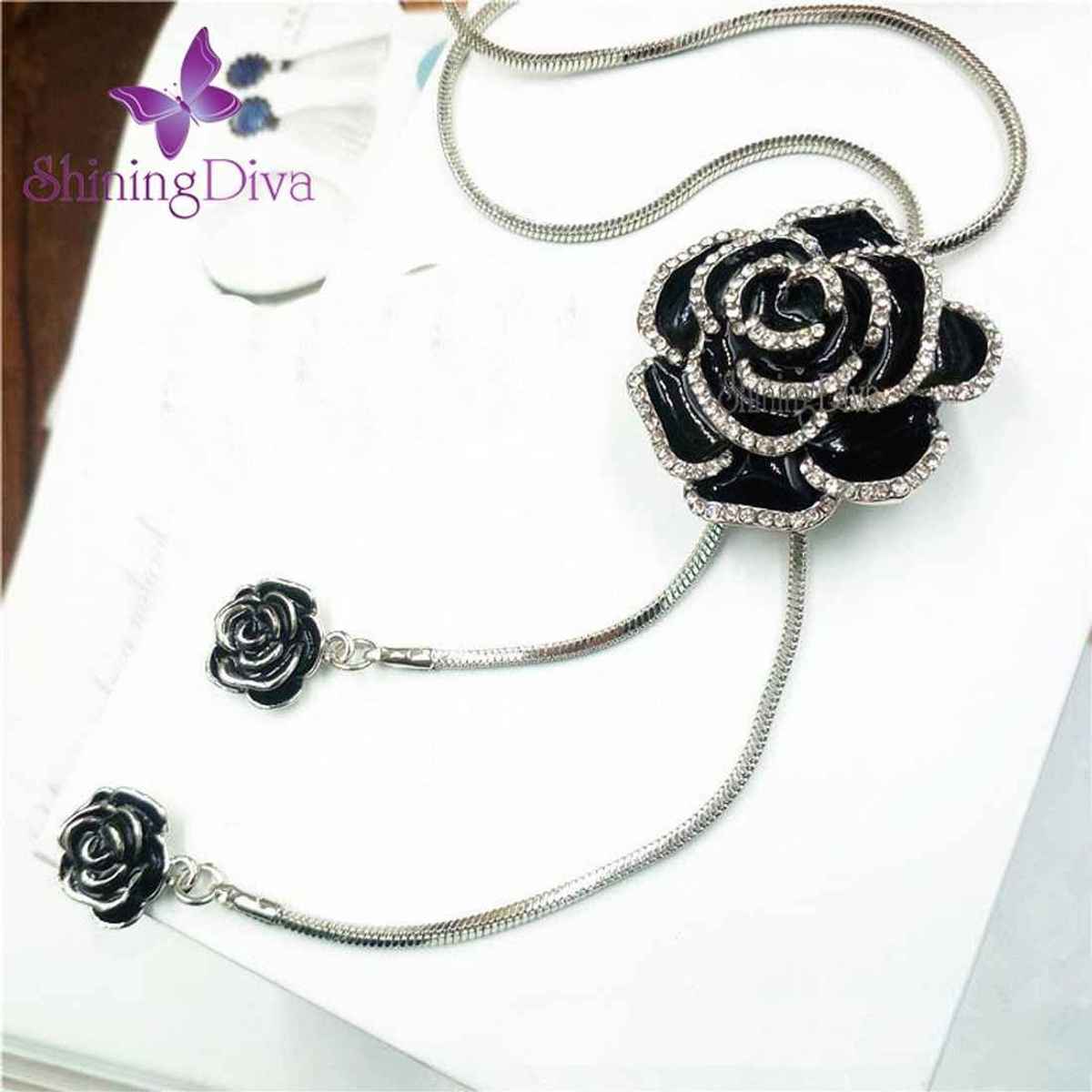 Shining Diva Fashion Pendent for Girls With Long Chain Pendant Necklace for Women & Girls | 9279np