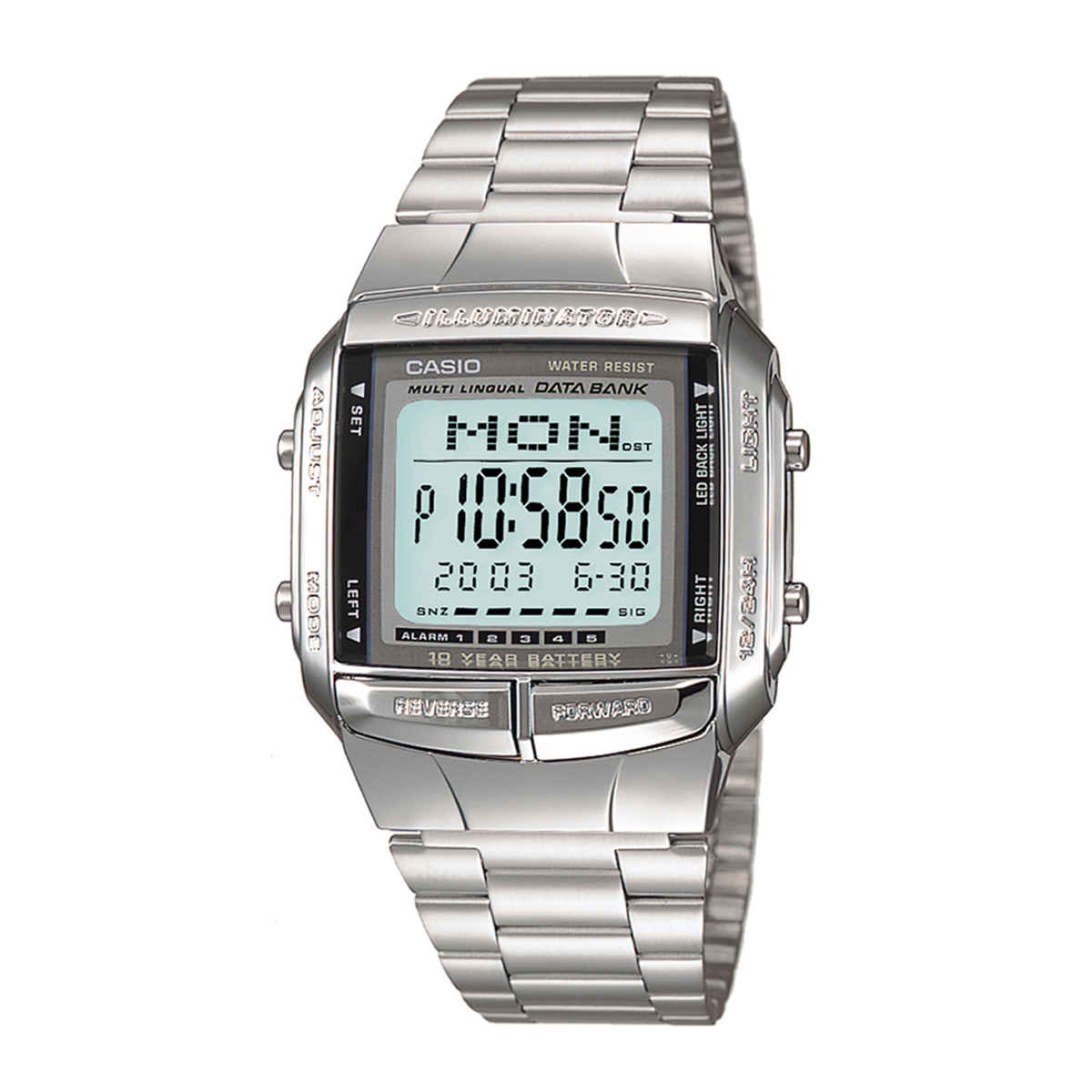 Casio Unisex Vintage Series Digital Grey Dial Watch | DB-360-1DF (DB27)