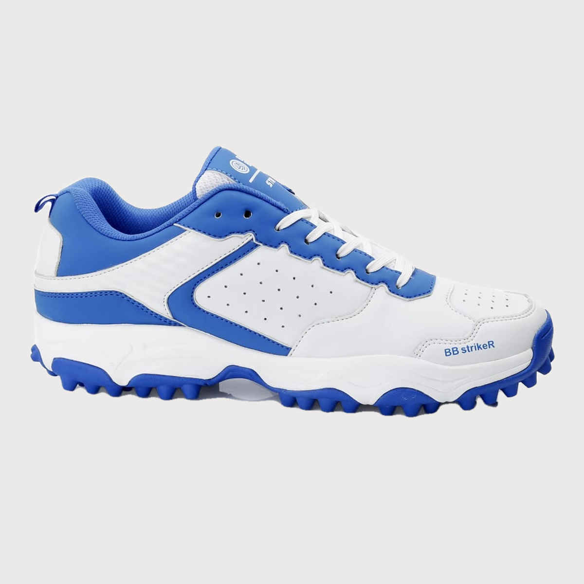 Bacca Bucci Men's STRIKER Cricket Shoes Unleash Precision | Blue and White UK - 8