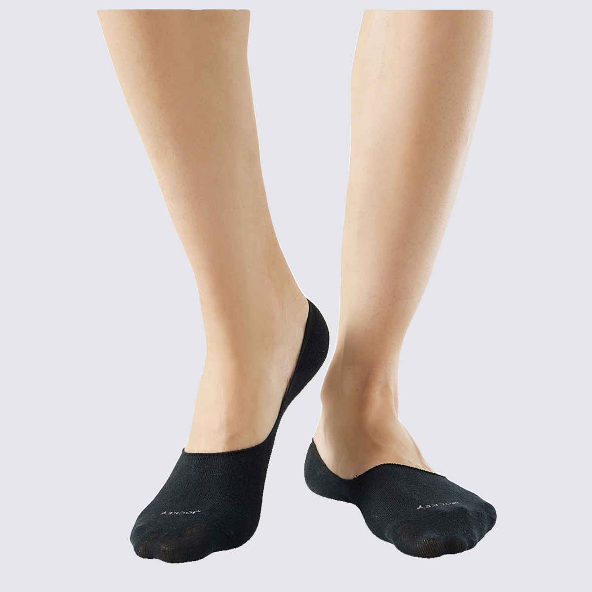 Jockey Men's Solid Cotton, Nylon, and Elastane No Show Socks | Black - Free Size