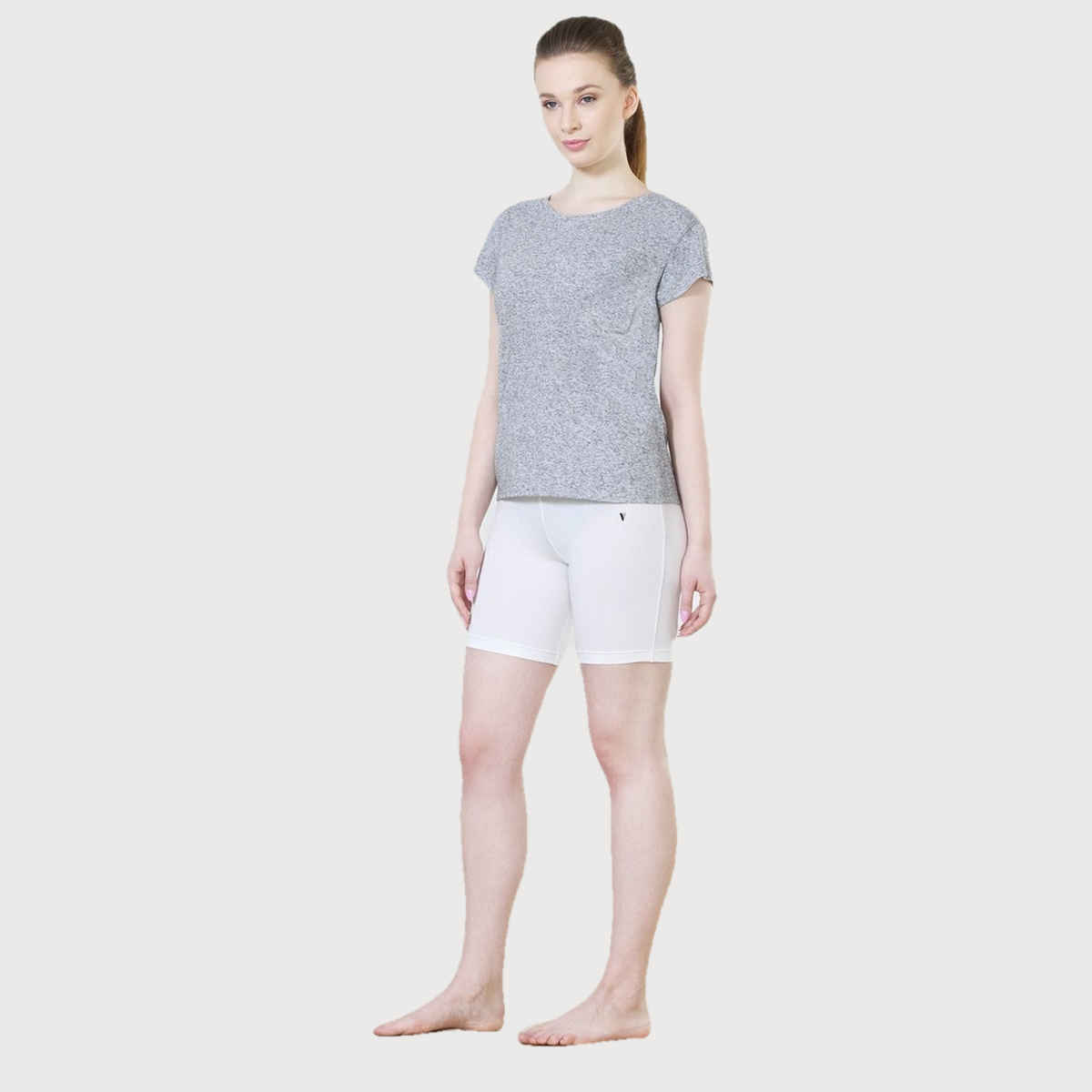 Van Heusen Women White Solid No Marks Waistband Ultra Soft Undershorts |M