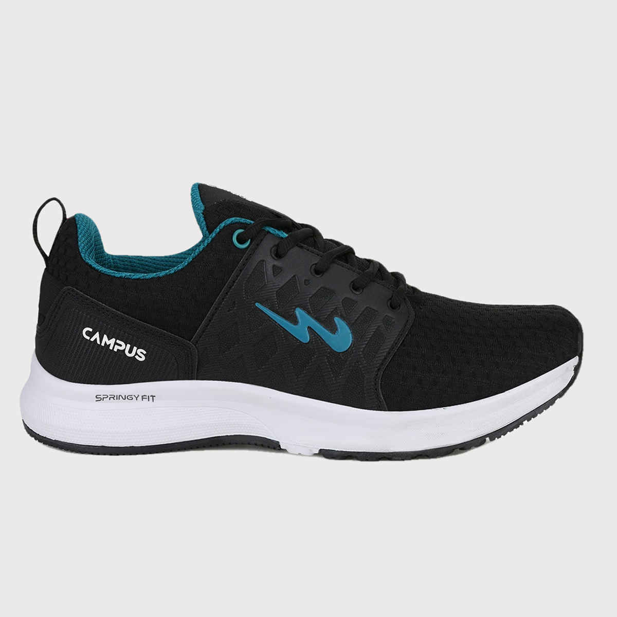 Campus Men's Rodeo Pro Running Shoes | Black | UK6