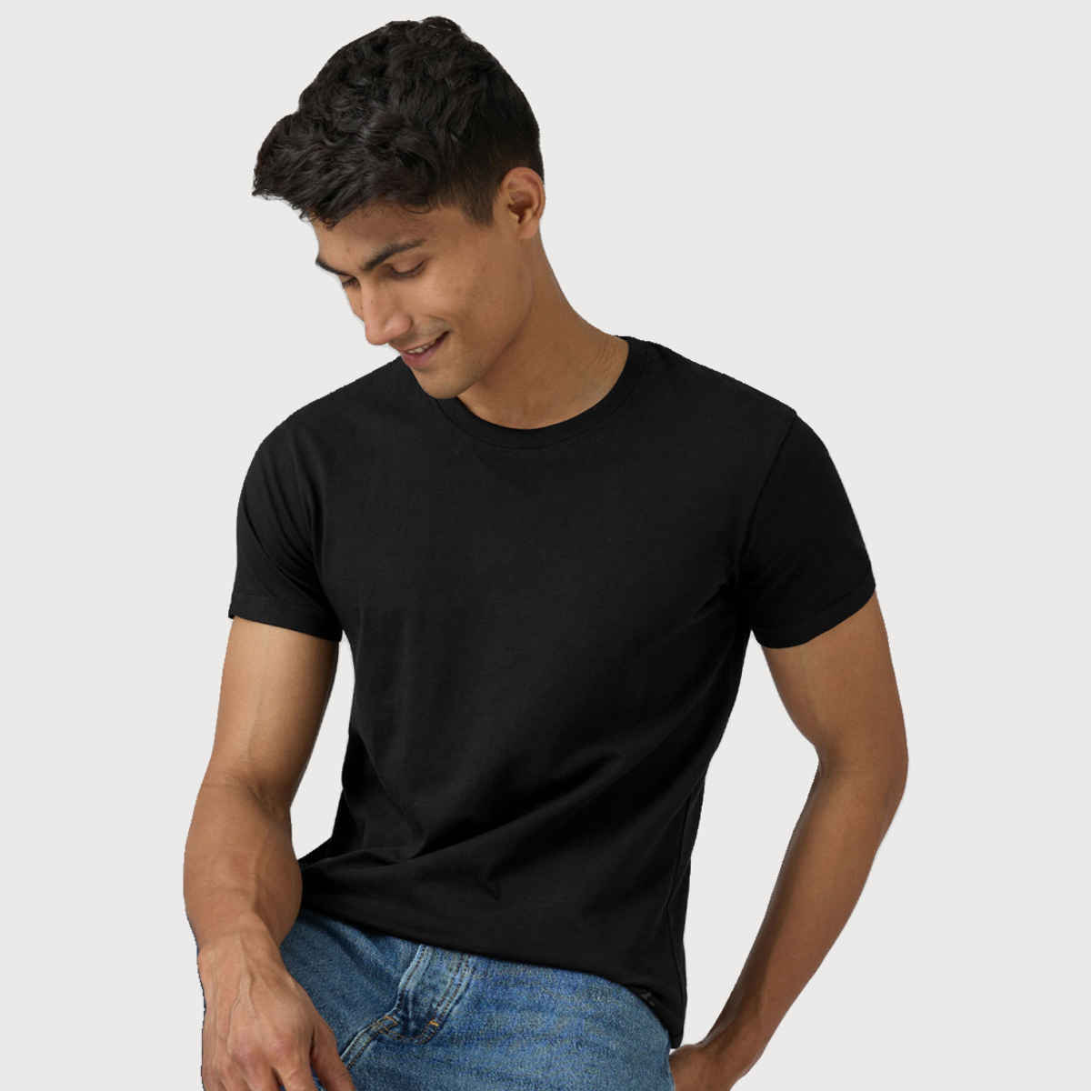 XYXX Pace Polo T-shirt - Pitch Black | Super Combed Cotton | L