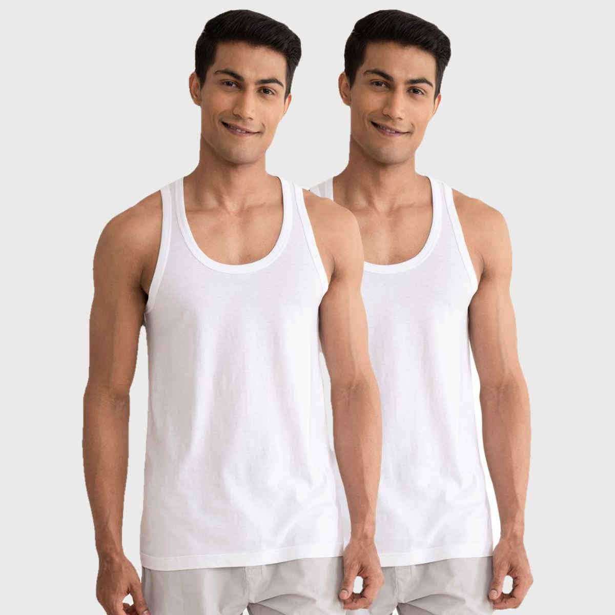 DaMENSCH Men's Vest | Neo-Cotton | Antibacterial Freshness - M