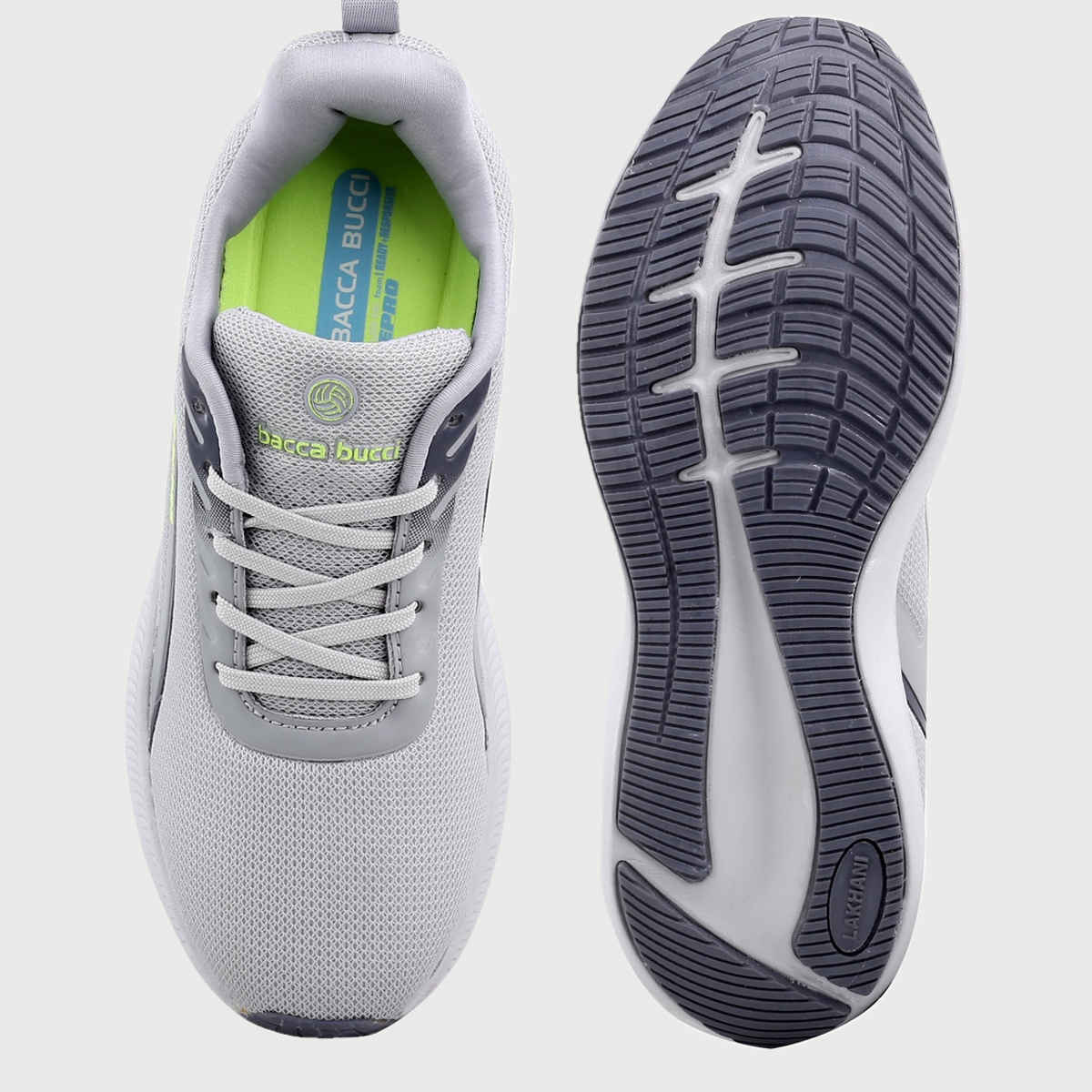 Bacca Bucci Essential Men's Versatile Sports Shoes Grey | UK 12