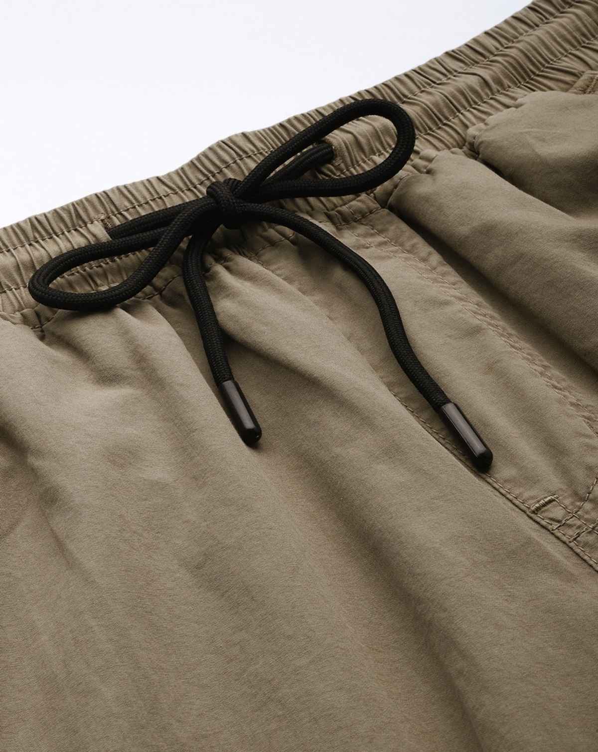 Bene Kleed Unisex Parachute Cargo Trousers | Brown - 28