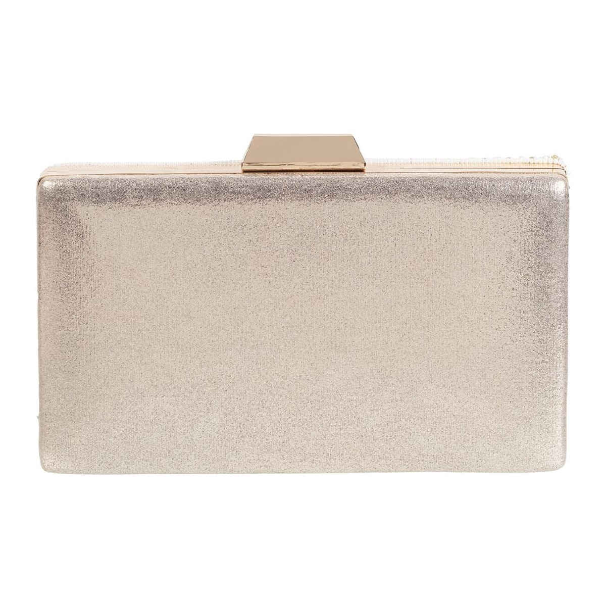 Metro Women's Embellished Synthetic Clutch | Beige - Free Size