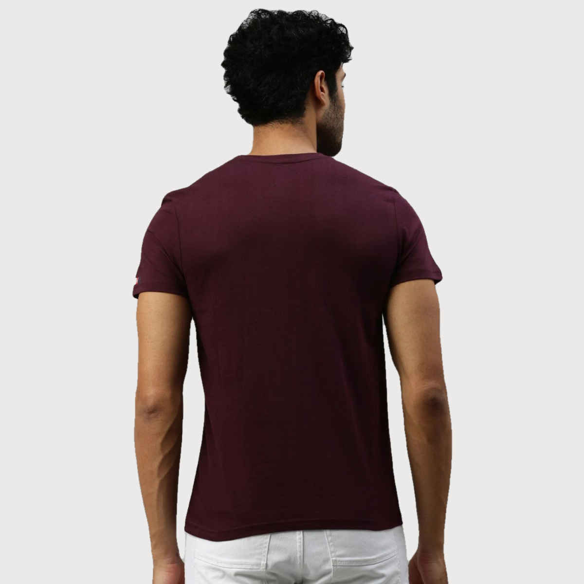 Actimaxx Men's Solid Round Neck Pure Cotton T-shirt | Colour May Vary - S