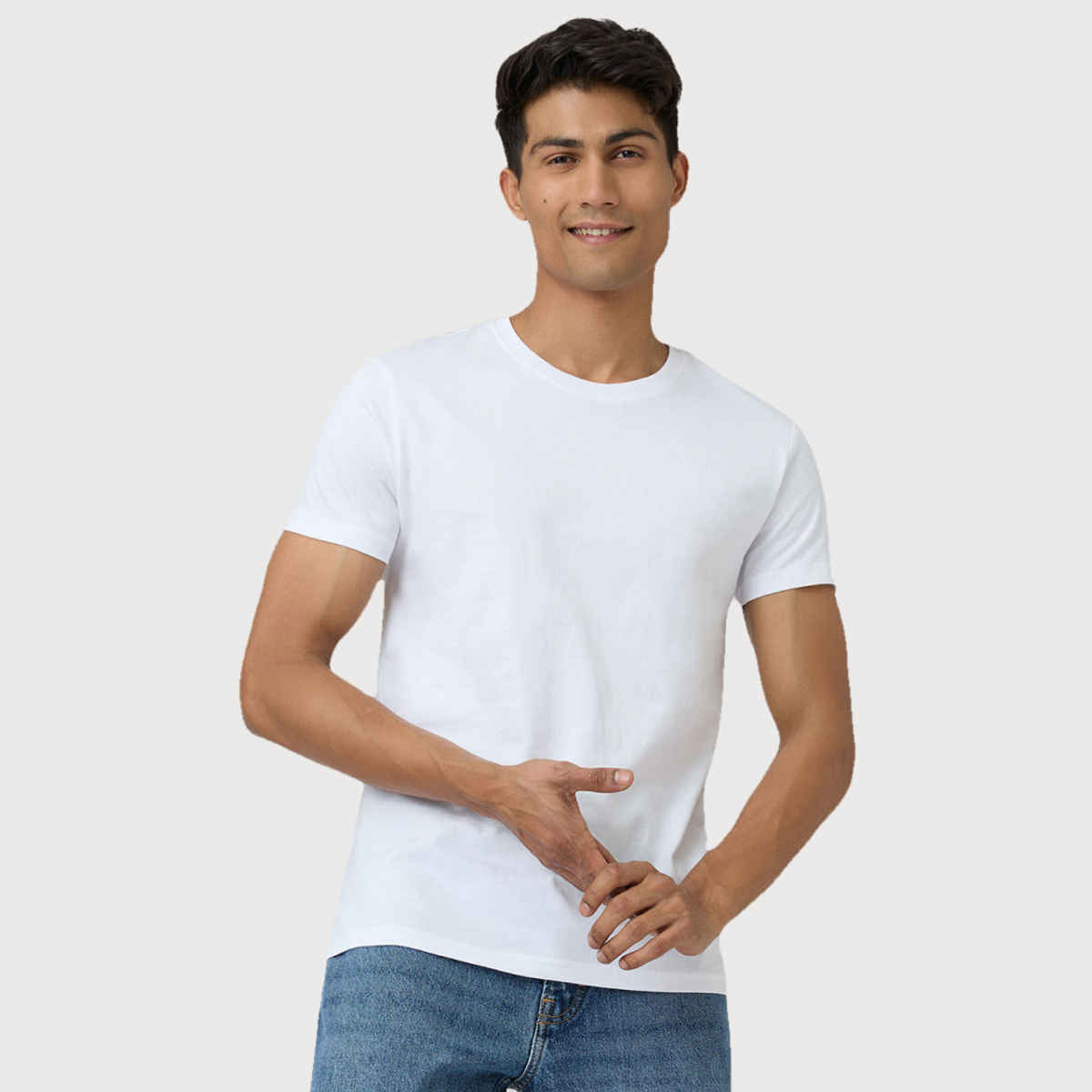 XYXX Pace Polo T-shirt - Polar White | Super Combed Cotton | L