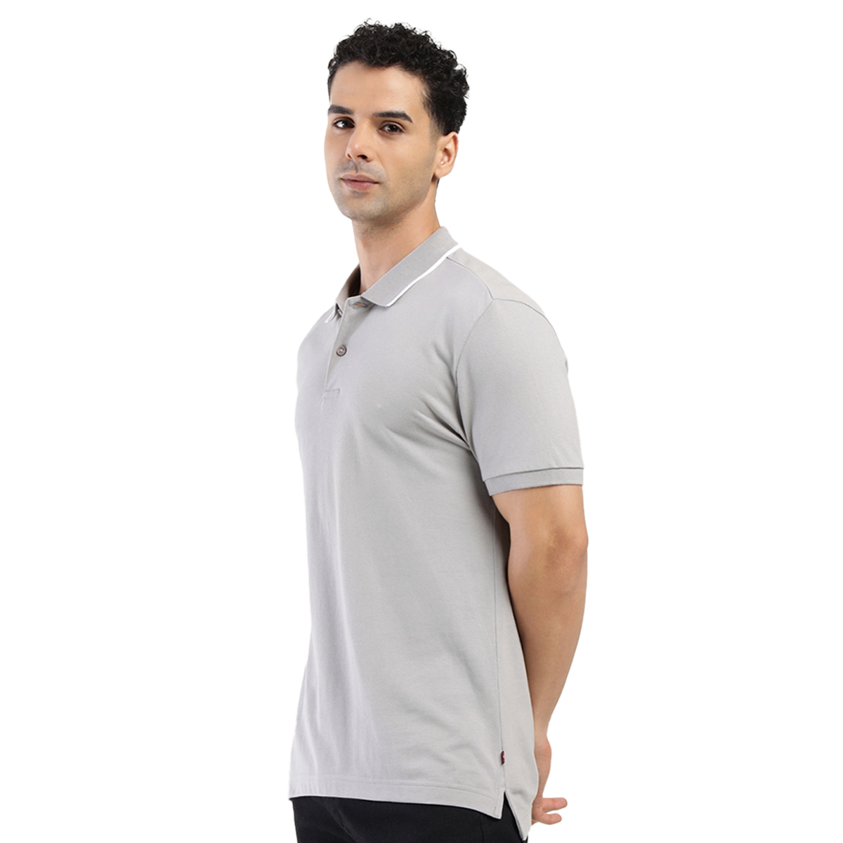 Levi's Men's 100% BCI Cotton Polo T-shirt | Medium Grey - M