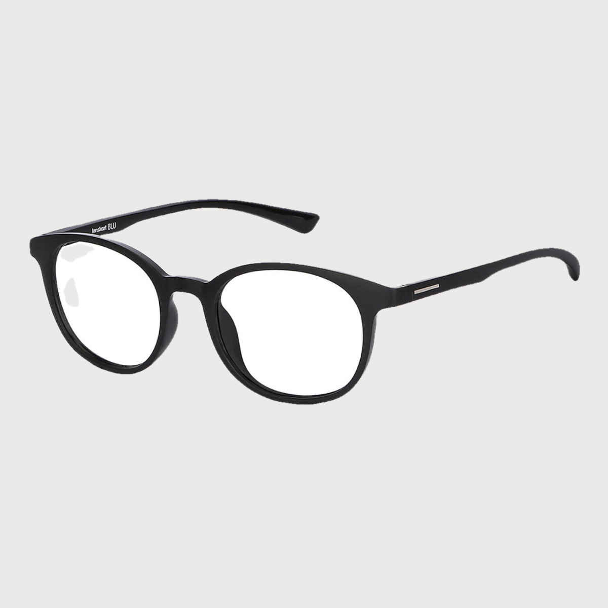 Lenskart Blu Unisex Geometric TR90 Computer Glasses | Black - M