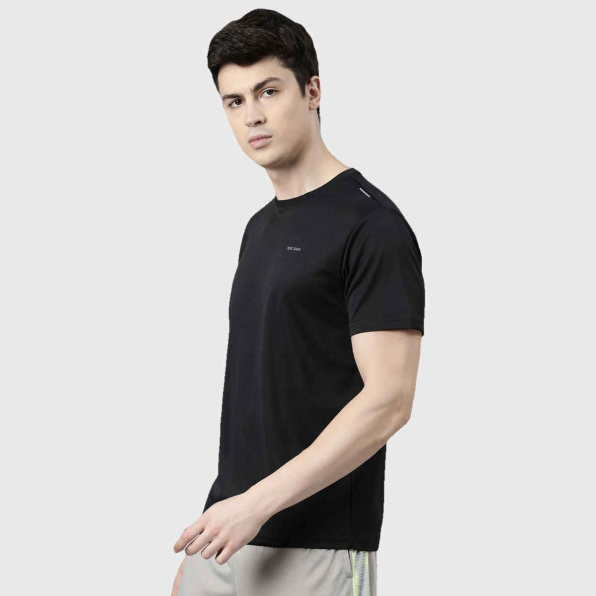 Pepe Jeans Mens Black Dry Fit T-Shirt  - Pack of 1 (XXL) Comfort Fit, Soft Fabric, Breathable