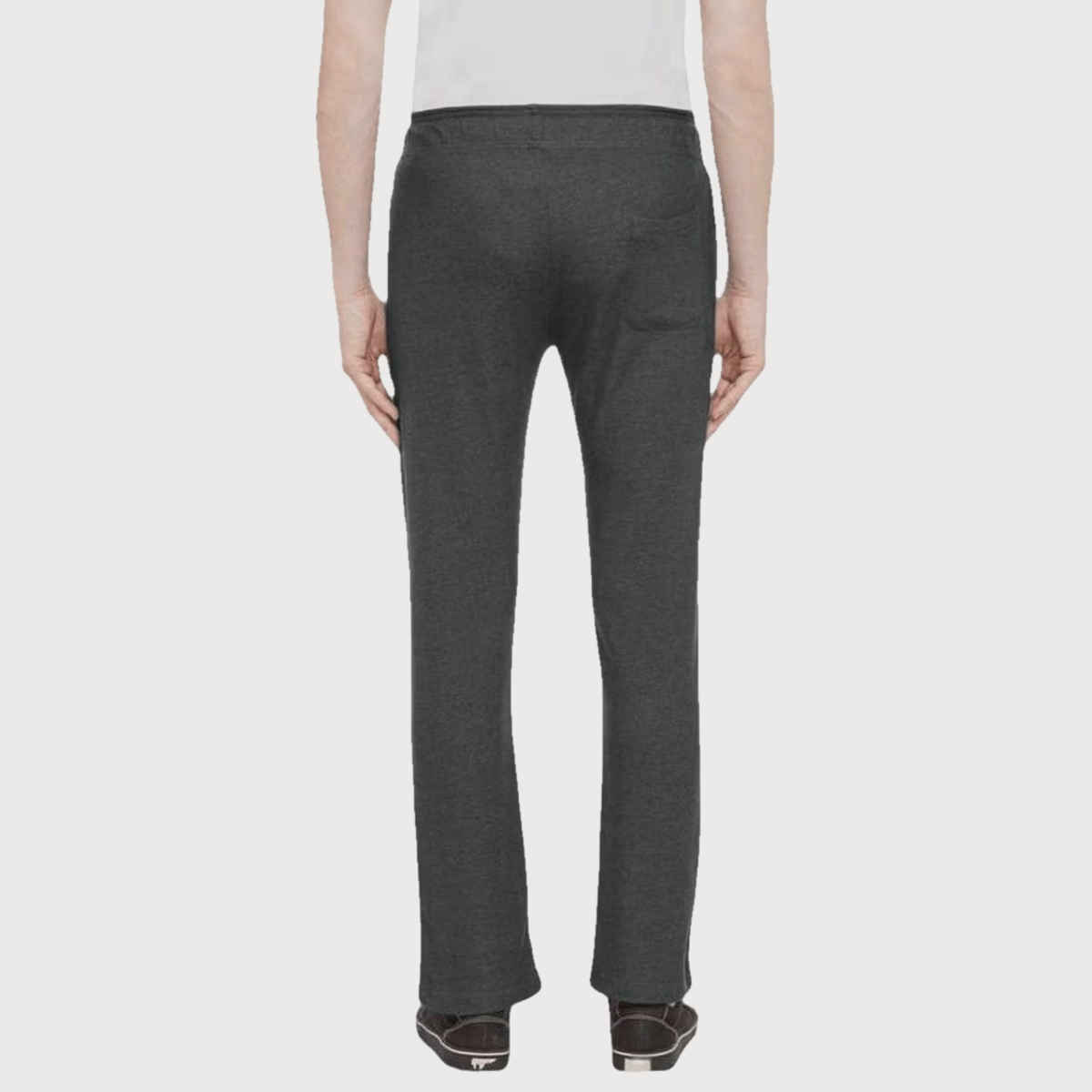 Status Quo Mens Basic Regular Fit Trackpant | Anthra Mel | M