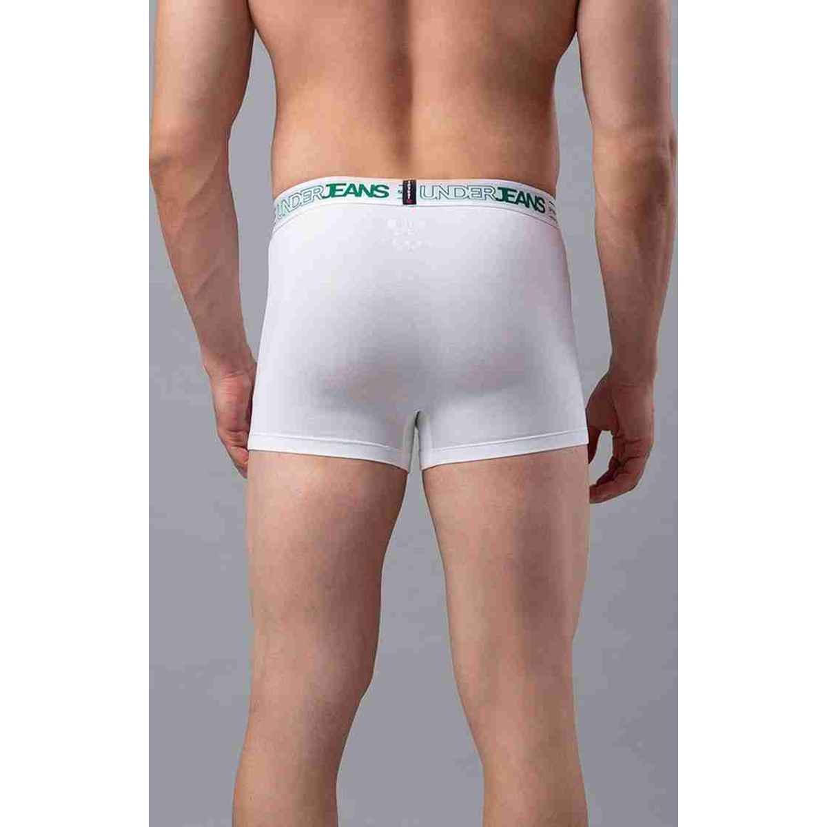 Underjeans by Spykar Men's White Pack of 1 Trunk | S