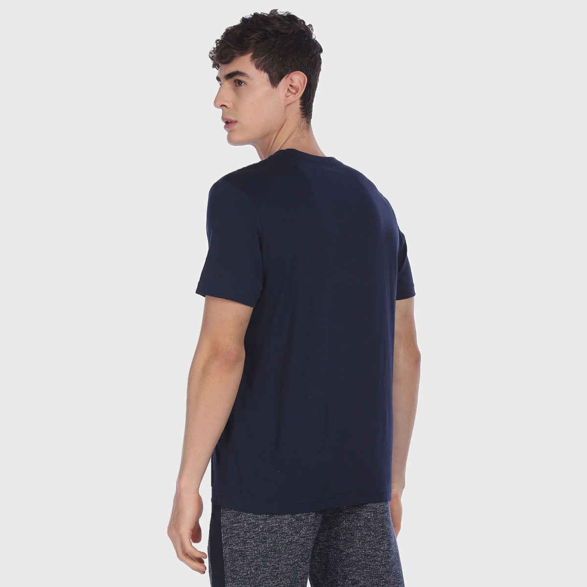 U.S. Polo Assn. Men's Comfort Fit Printed Lounge T-Shirt | Navy Blue - XL