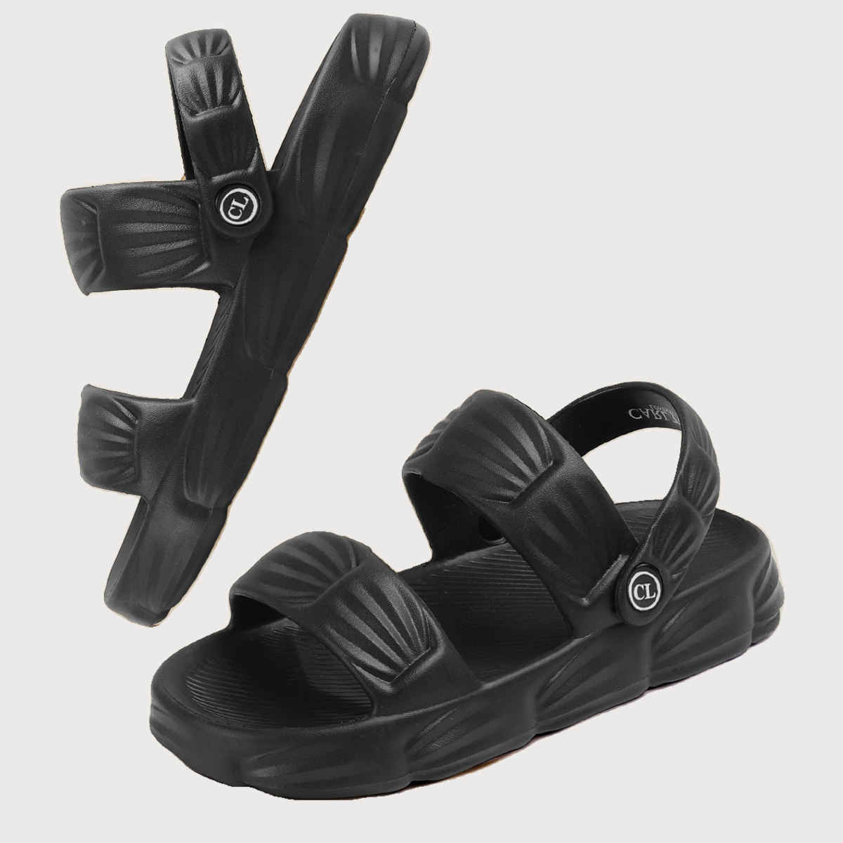 Carlton London Black Comfortable Women's Flip Flops | UK 4