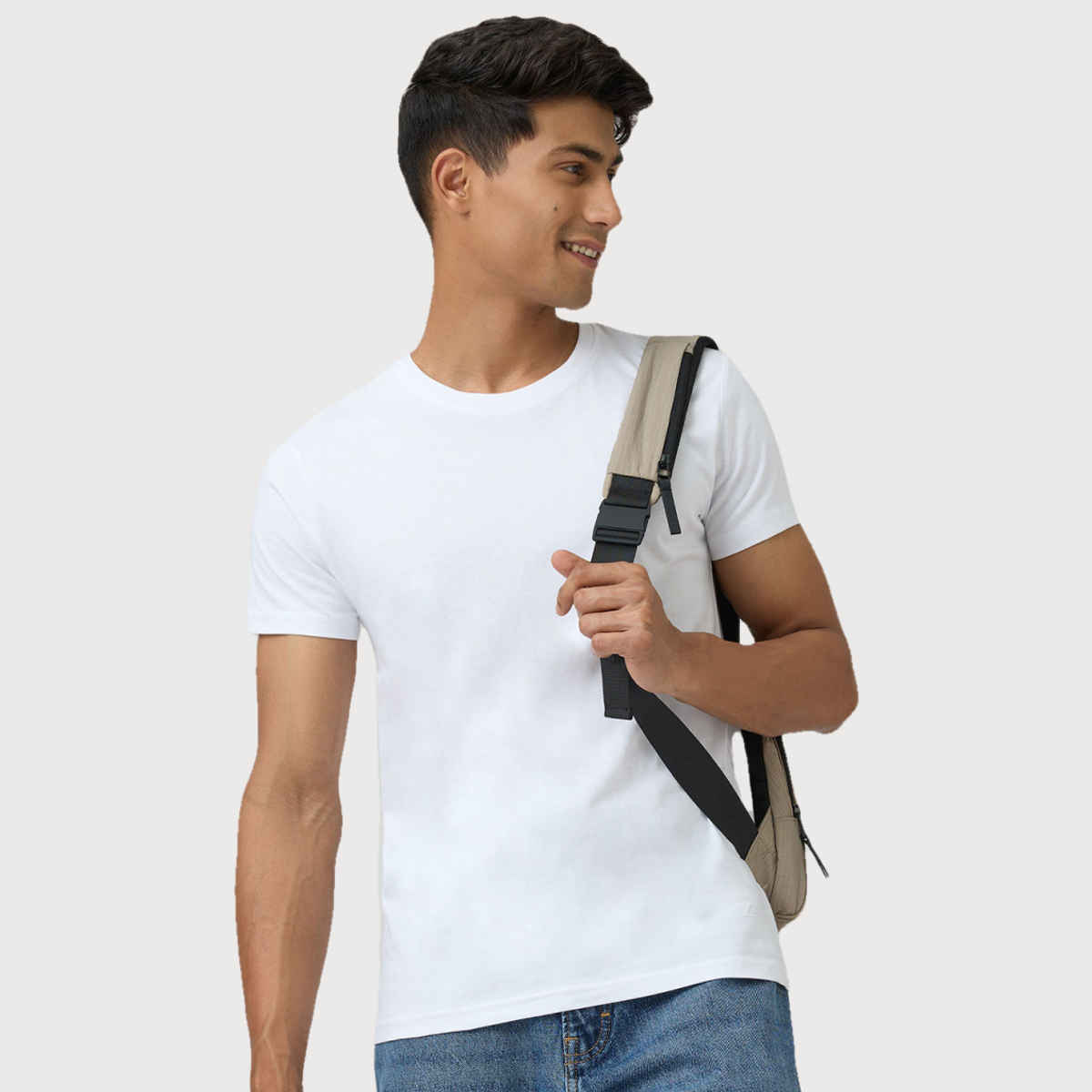 XYXX Pace Polo T-shirt - Polar White | Super Combed Cotton | M