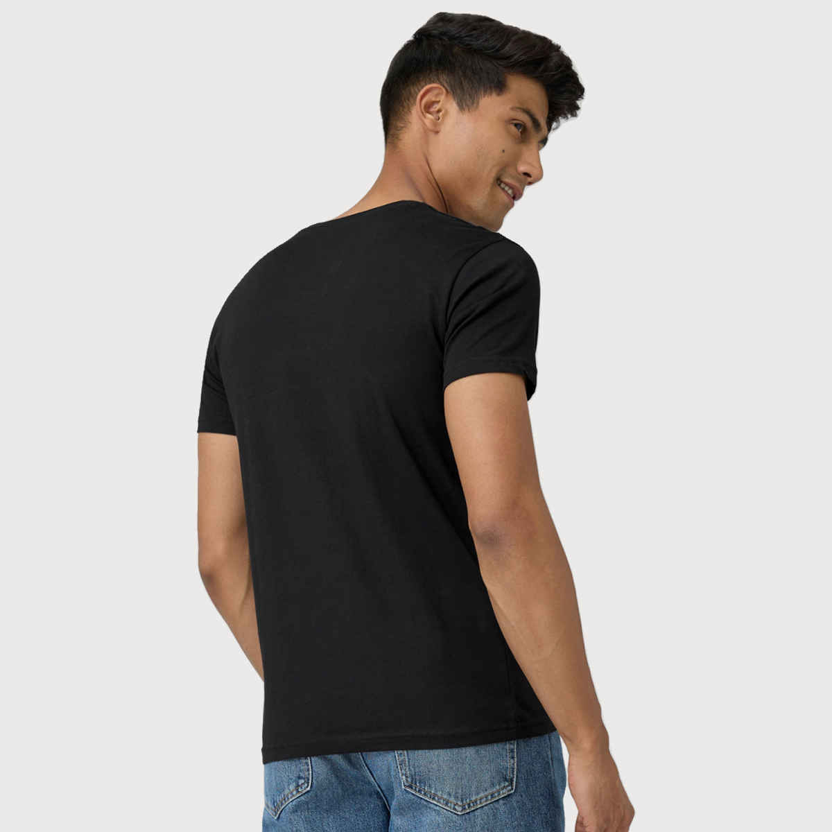 XYXX Pace Polo T-shirt - Pitch Black | Super Combed Cotton | L