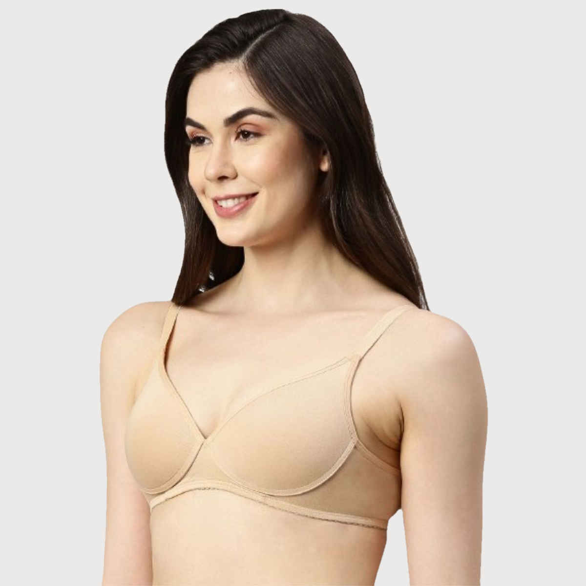 Enamor Women's A039 Perfect Coverage Cotton T-shirt Bra|Padded|Wirefree | Skin-36B