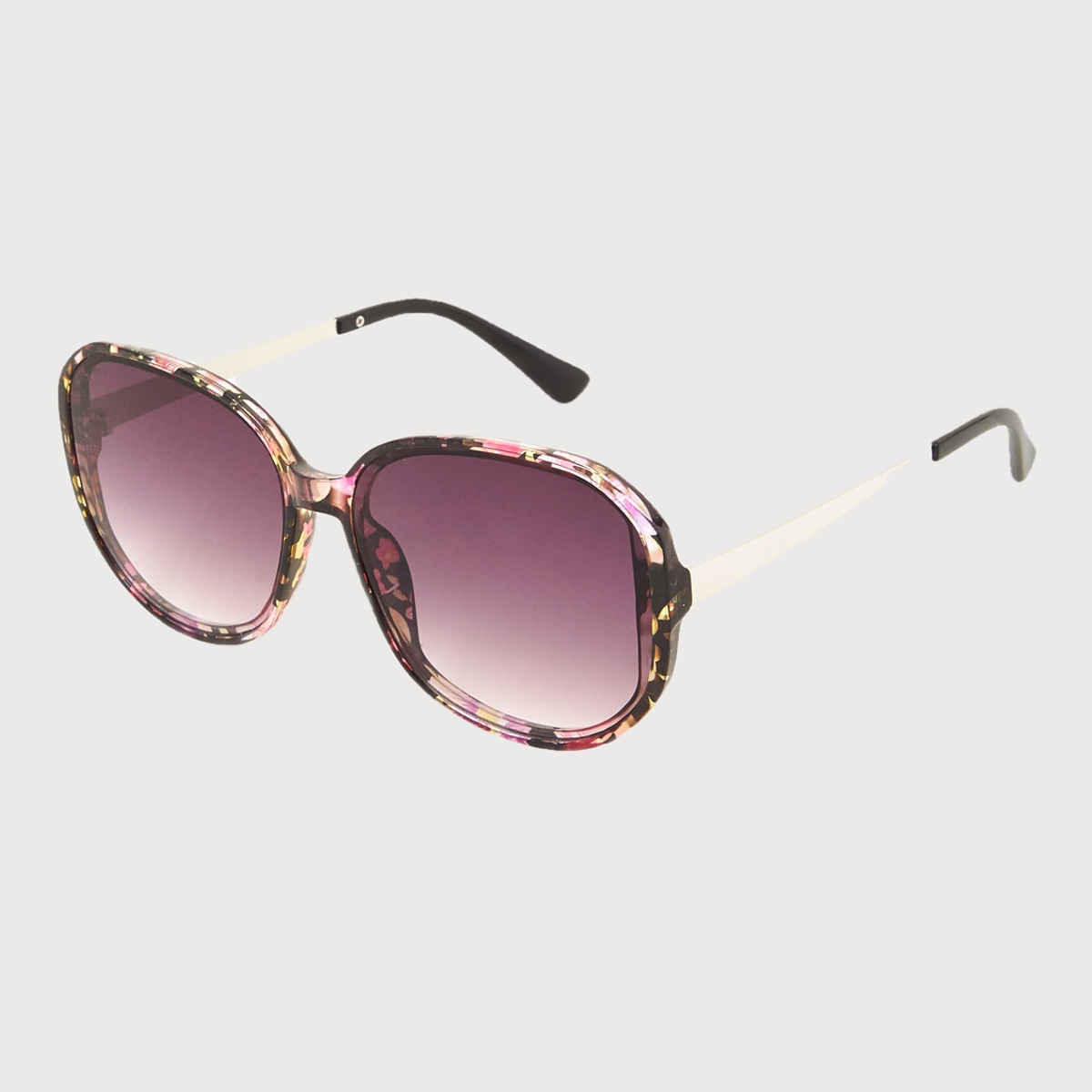 Accessorize London Women's Oversized Resin Frame Sunglasses - Purple