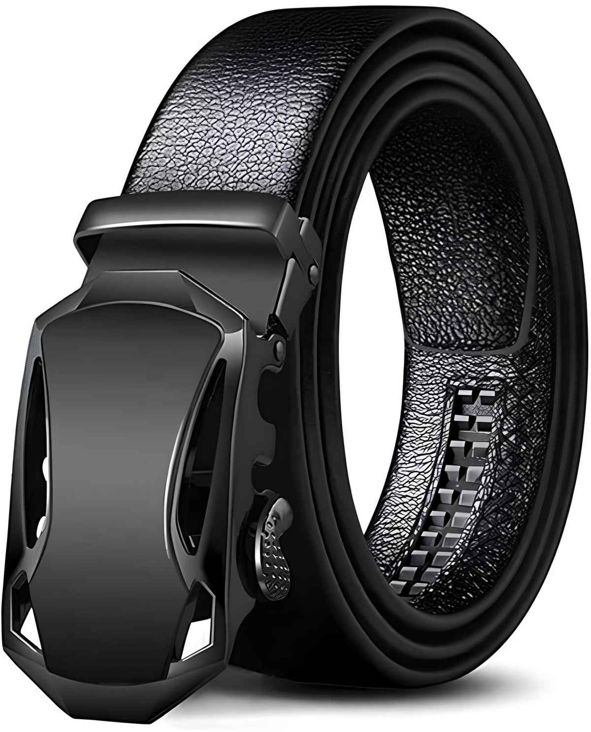 Kastner Men's Semi Formal Artificial Leather Belt | Black