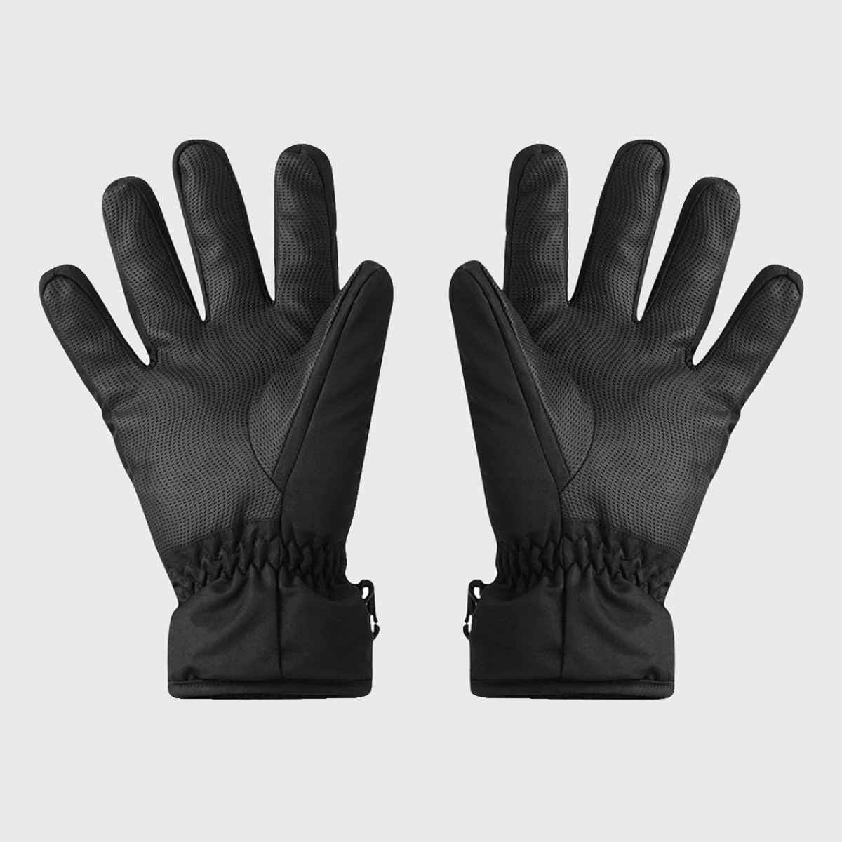 Wildcraft Unisex Solid Polyester Winter Gloves | Black - One Size