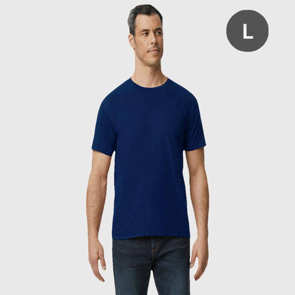 Gildan 76000 Softstyle Midweight Adult T-Shirt | Navy - L