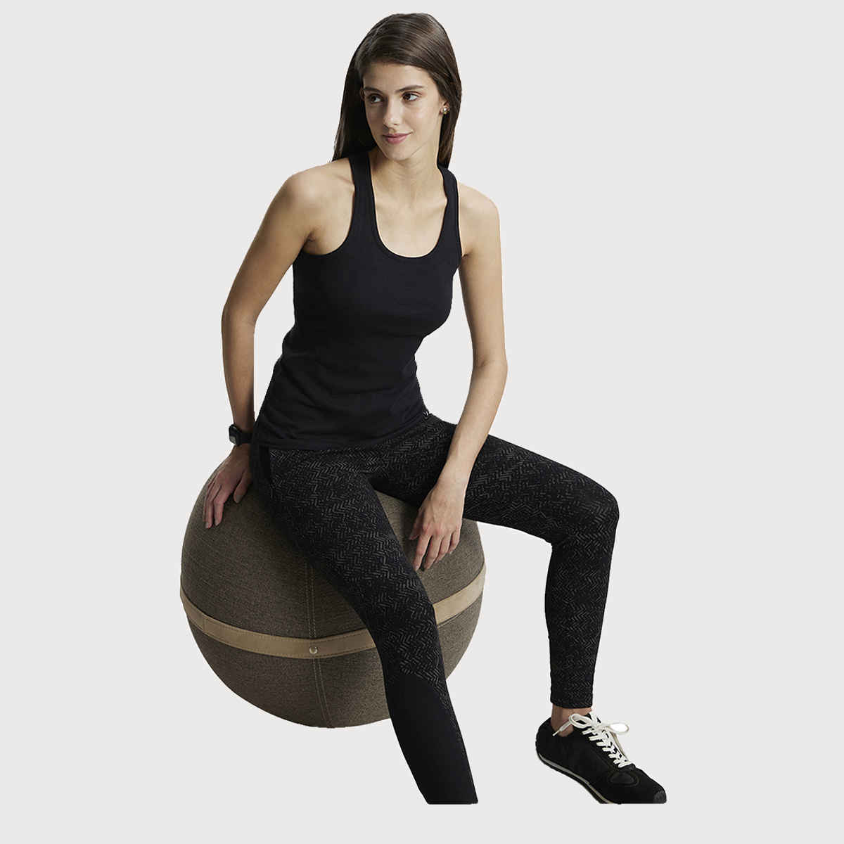 Jockey 1467 Women's Super Combed Cotton Rib Solid Tank Top|Slim Fit|Racerback | Black-L