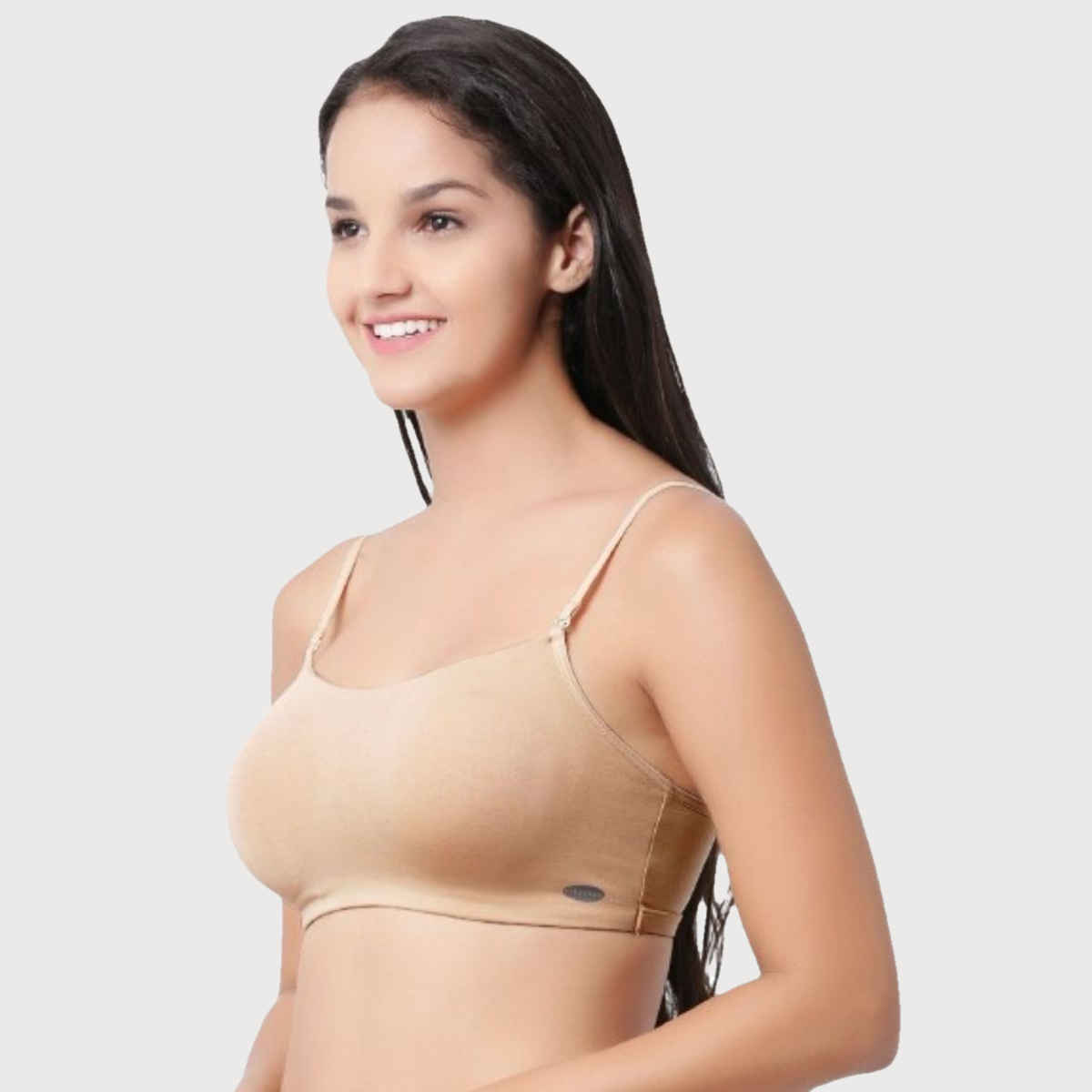 Enamor Women's A022 Full Coverage Comfort Cami Cotton Bra | Non Padded | Wirefree | Skin - M