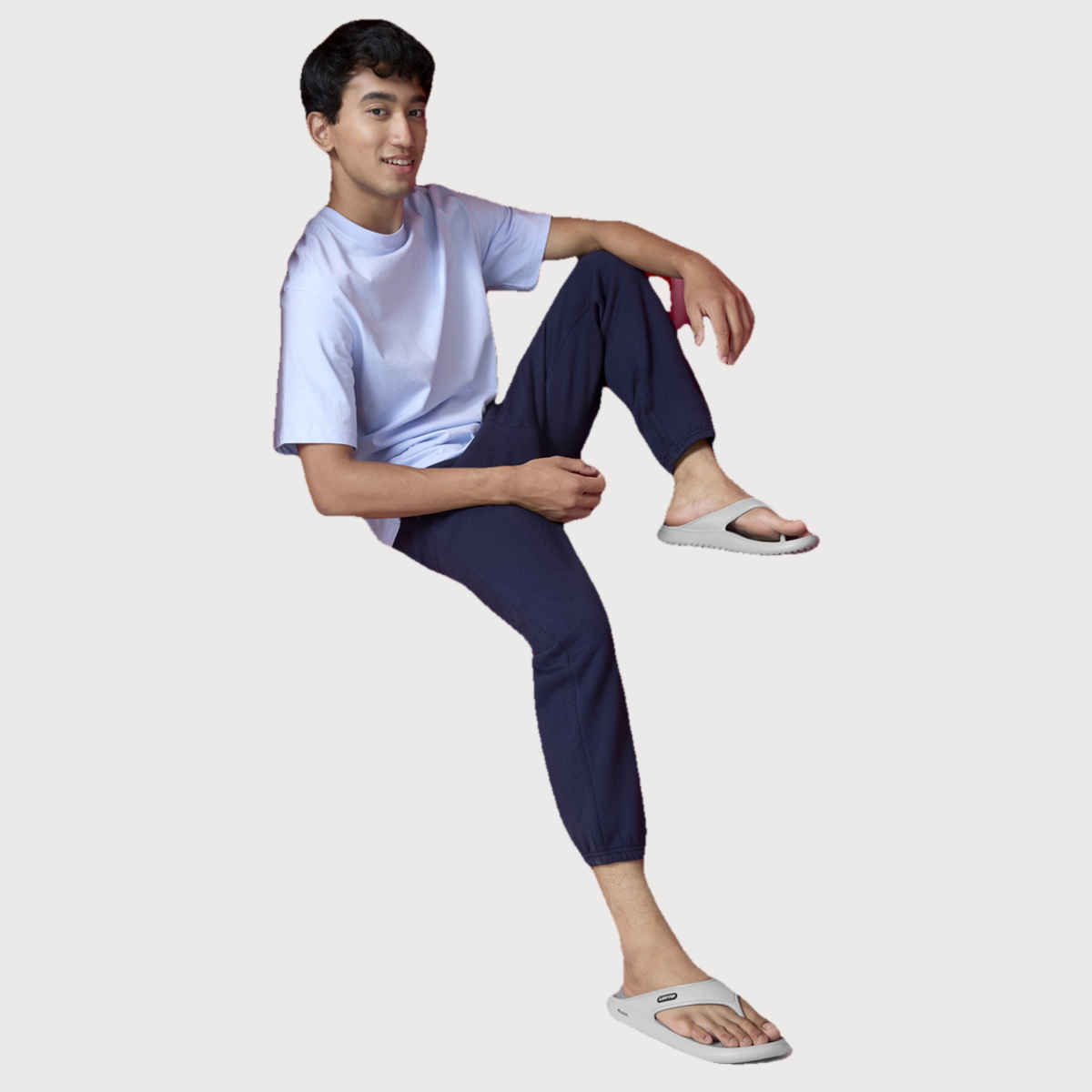 Lotto Men's Flip-Flops Momentum | Quarry and Black - UK 6