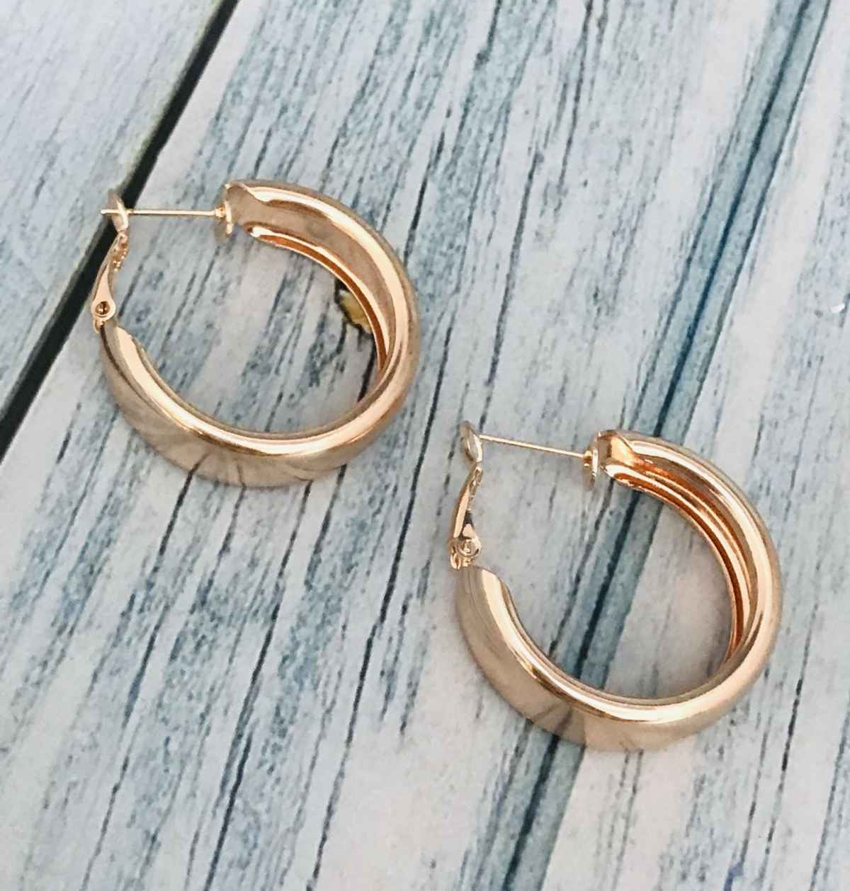 Set of 6 Rose Gold Earrings