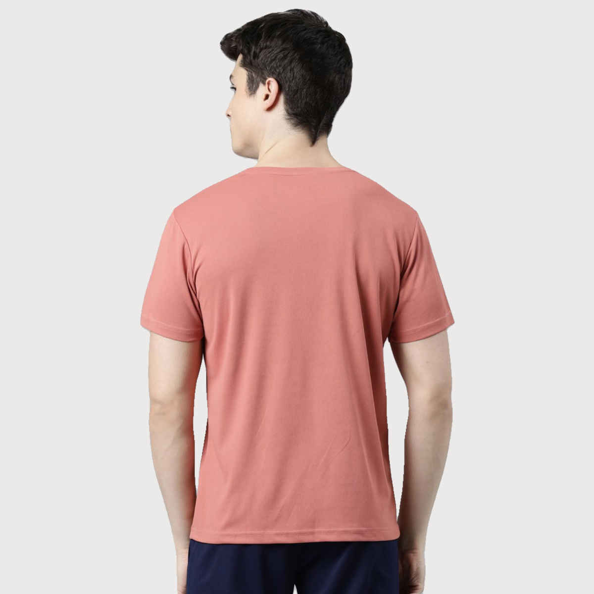 Pepe Jeans Mens Dusty Pink Dry Fit T-Shirt - Pack of 1 (L) Comfort Fit, Soft Fabric, Breathable