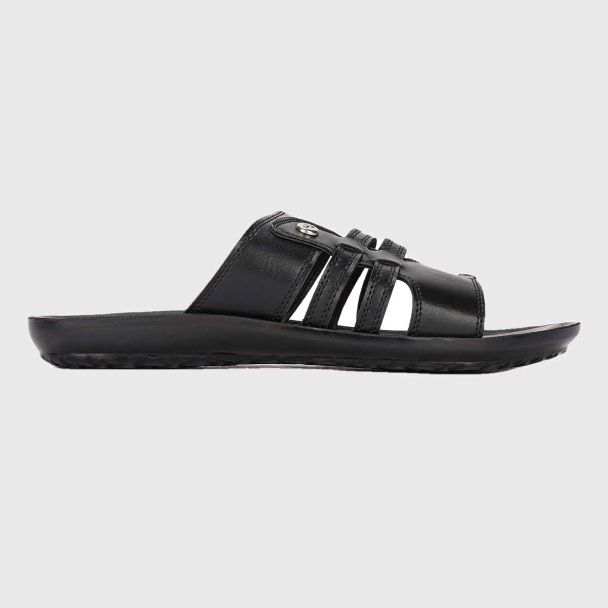 Paragon Men's Black Pu Sandals PUK2228G UK 7