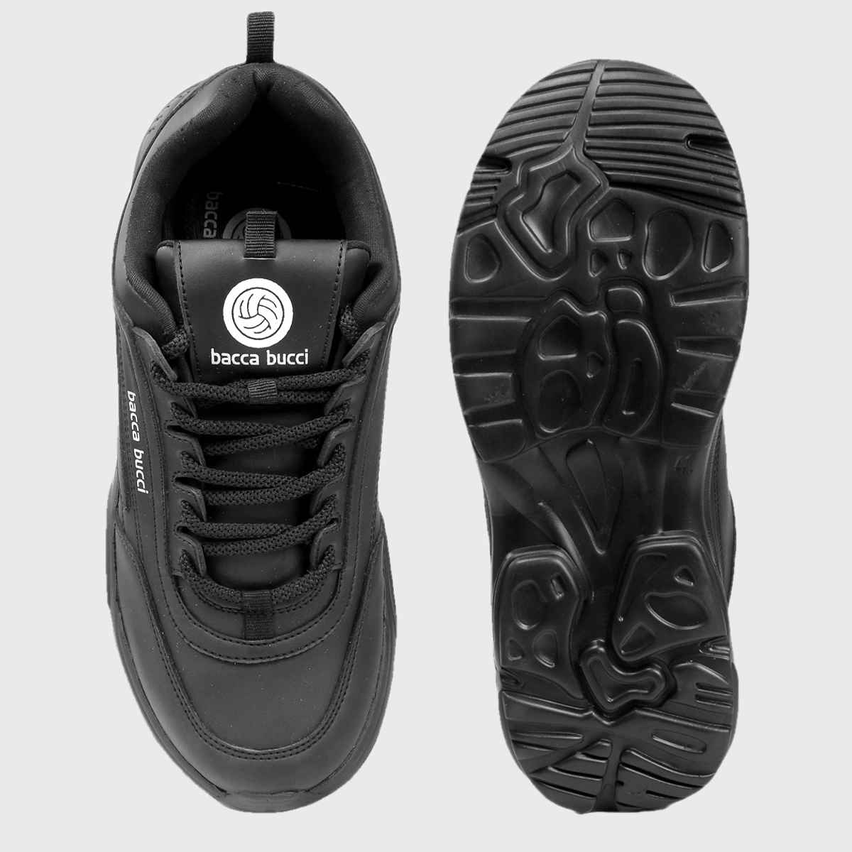 Bacca Bucci Men's Afterburn Urban Fashion Sneakers and Sports Shoes | Black UK - 8