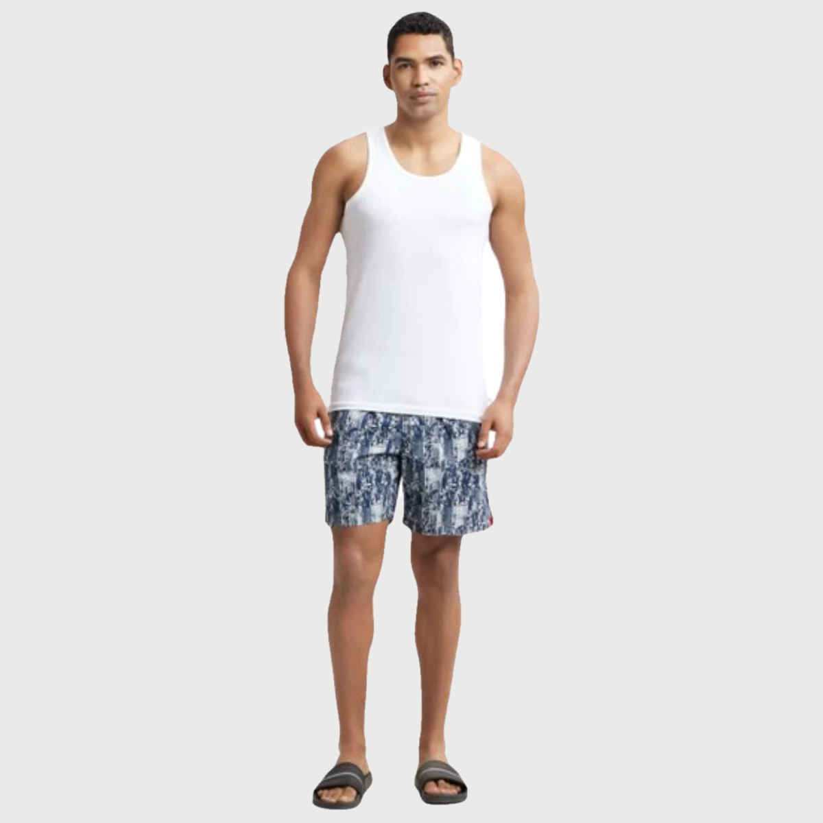 Jockey 8820 Men's Super Combed Cotton Round Neck Vest|Extended Length|Easy Tuck|PO2 | White-S