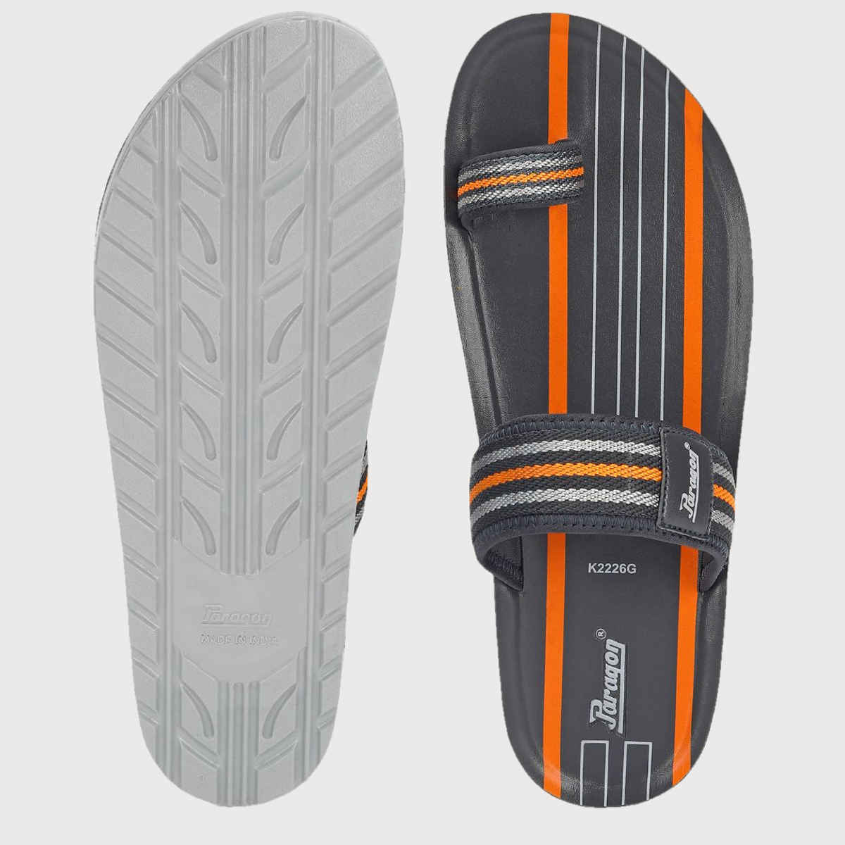 Paragon Men's Grey Pu Slippers PUK2226G UK 10