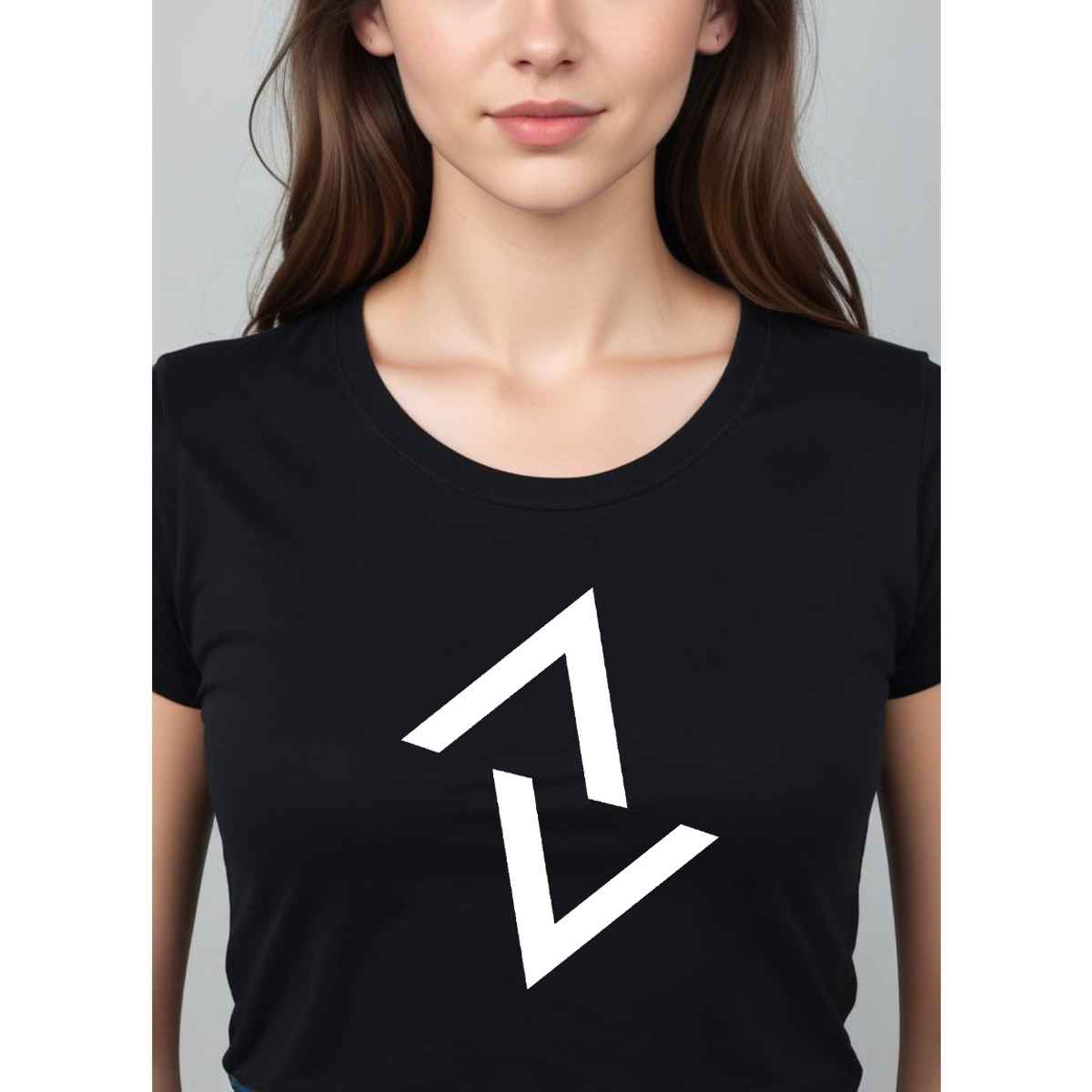 Smartees Women's Printed T-shirt | Black - M