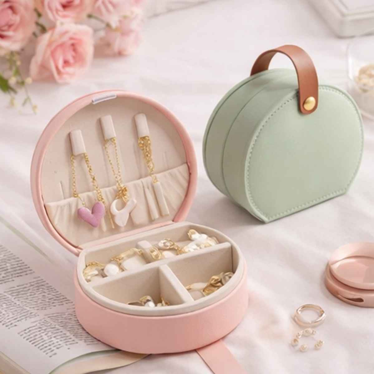 The Opal Factory Jewelry organizer Round Box | Assorted