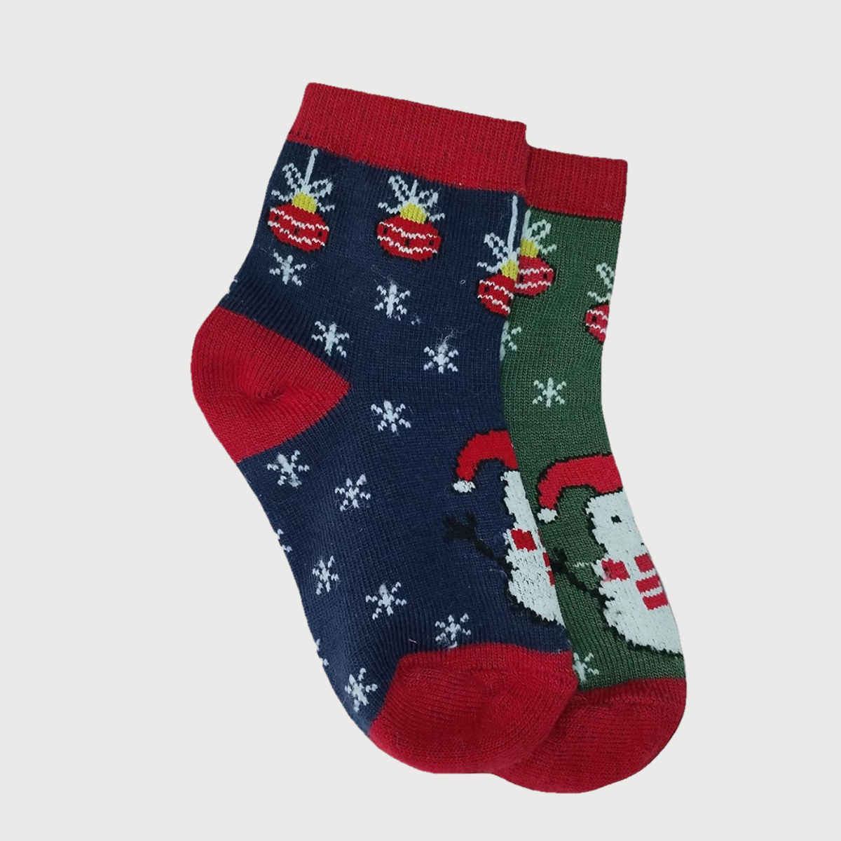 Beyond Boy's Cotton Ankle Length Socks | Green and Navy | 6 - 8 years