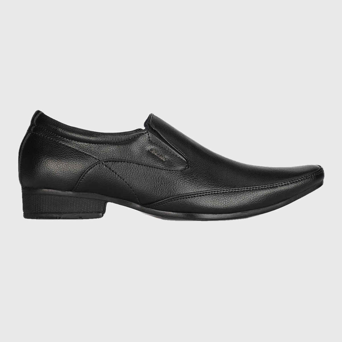 Bata Glossy Black Slip On Formal Shoes For Men | 7 UK