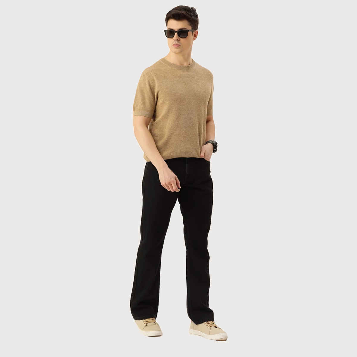 Bene Kleed Men's Bootcut Jeans | Black - 30