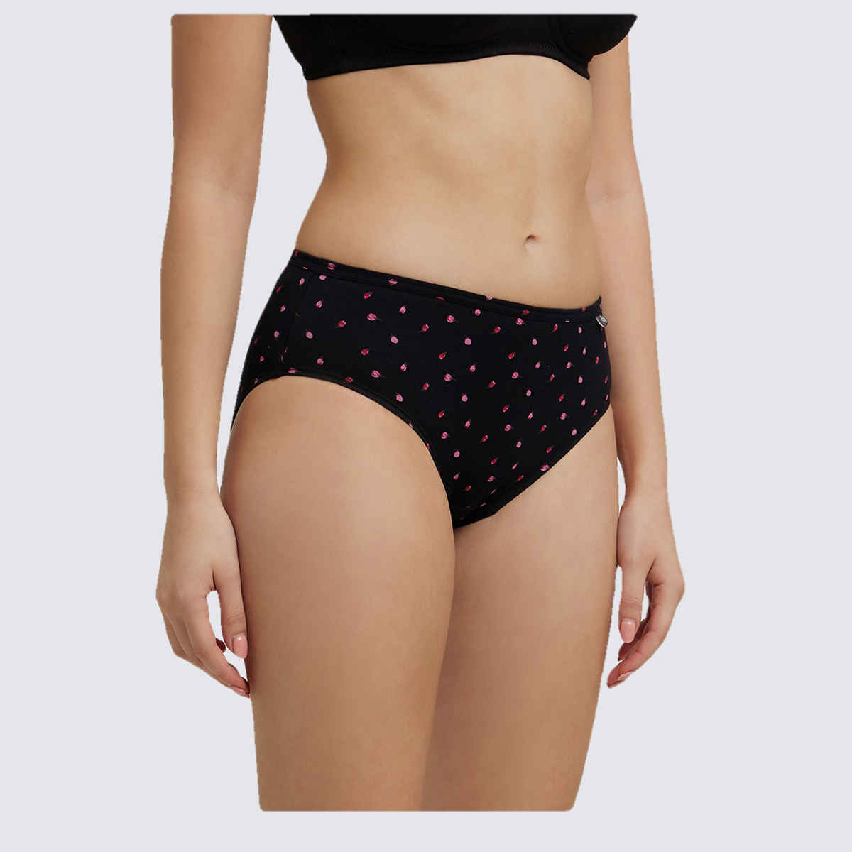 Jockey 1406 Women's Super Combed Cotton Underwear Mid Waist Hipster Panty|PO3 | Multicolor Dark assorted-M