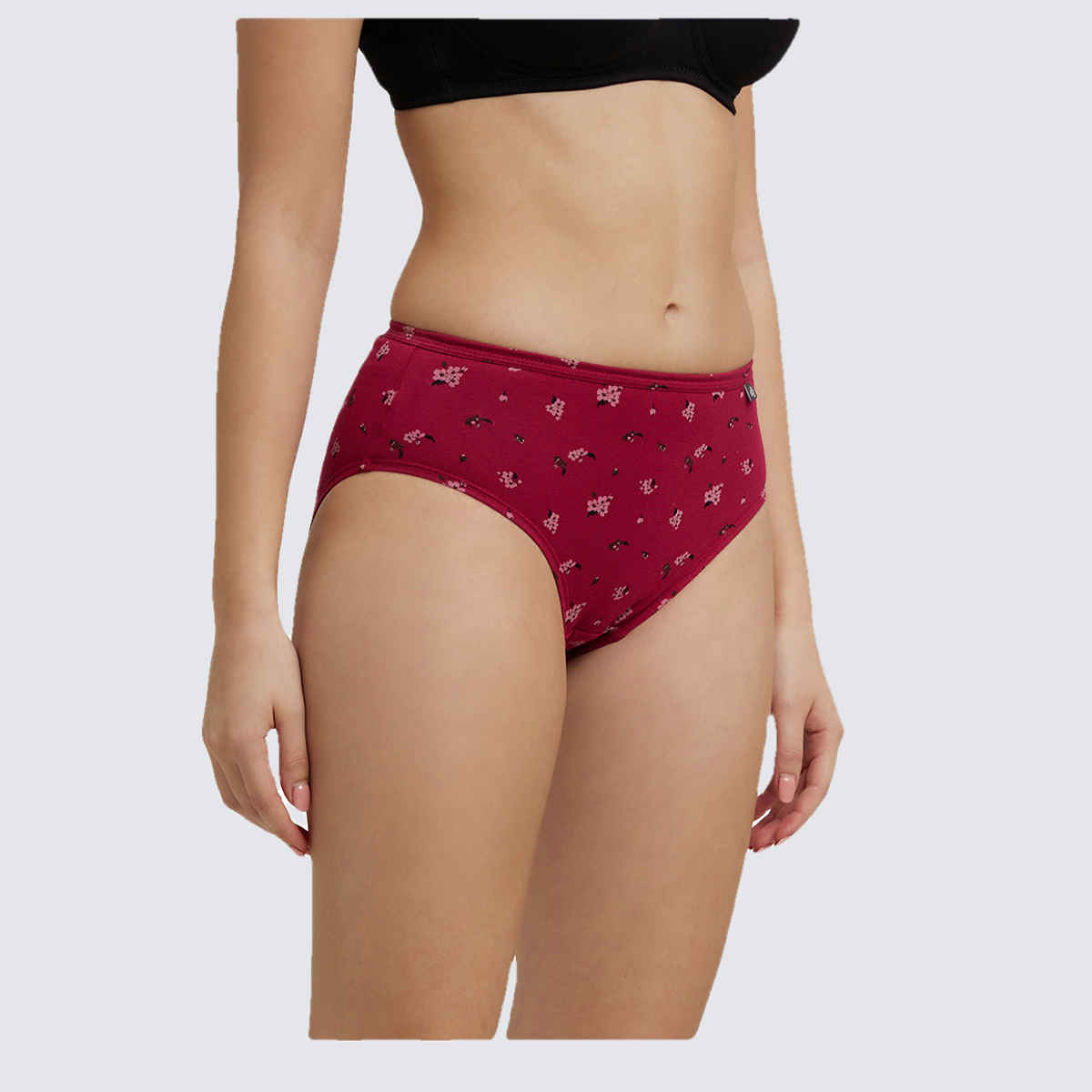 Jockey 1406 Women's Super Combed Cotton Underwear Mid Waist Hipster Panty|PO3 | Multicolor Dark assorted-M