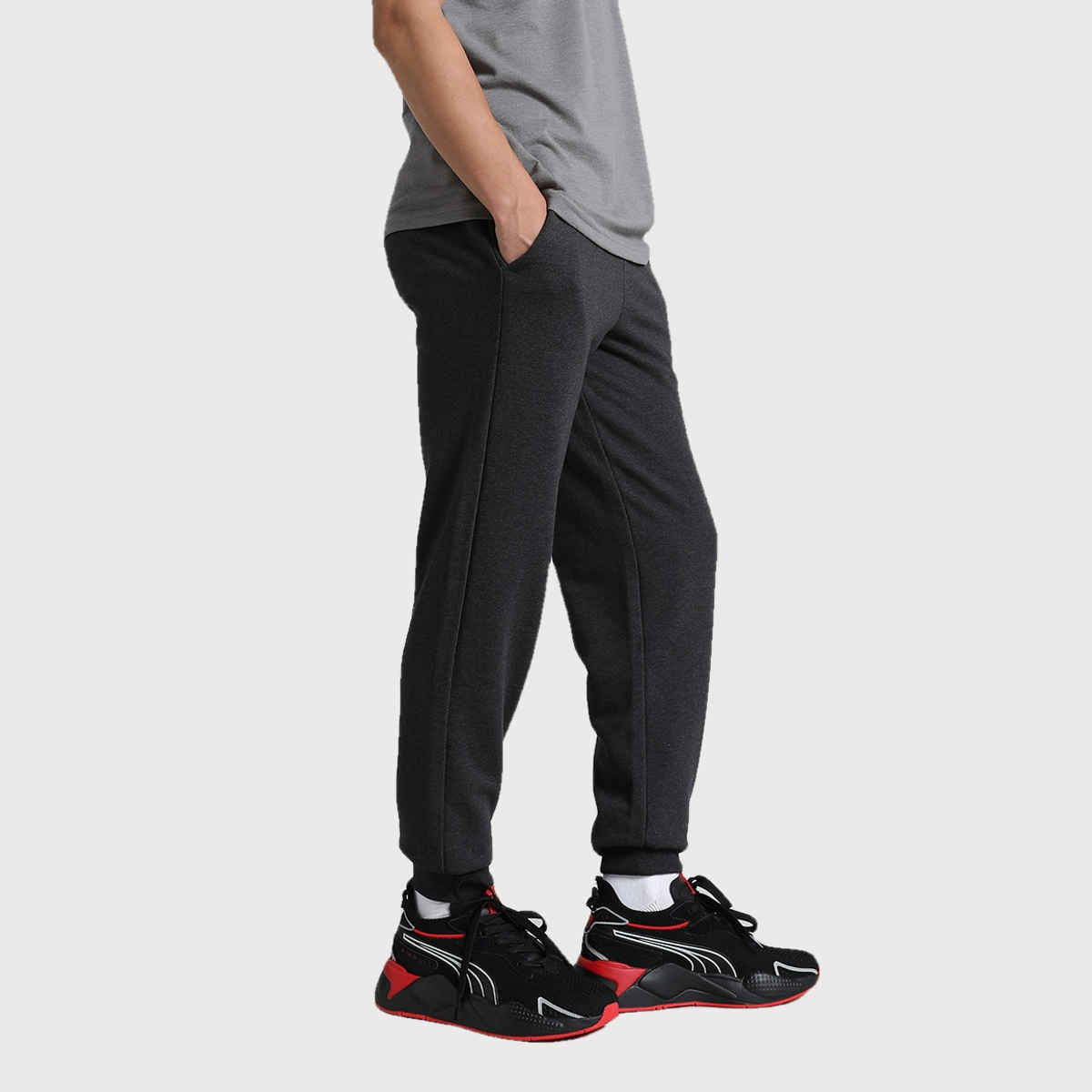 Puma Men's ESS Logo Pants TR cl | Grey | L