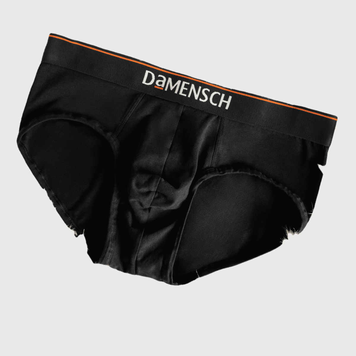 DaMENSCH Men's Premium Cotton Briefs | Black and Charcoal - L